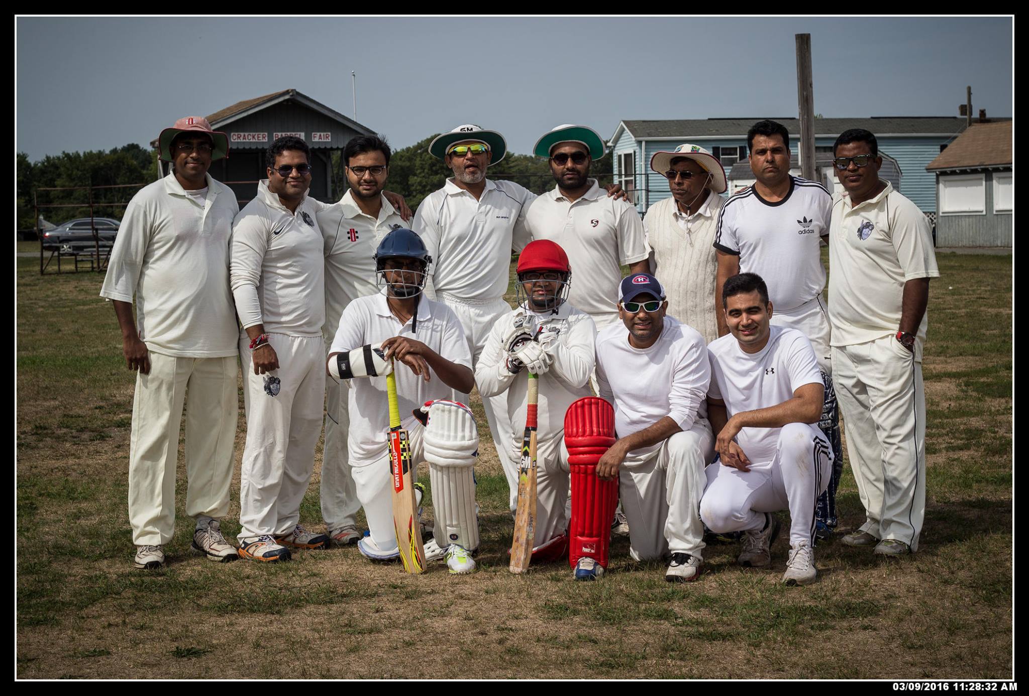 Warriors team on a trip to Boston in 2016